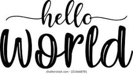 Hello world!